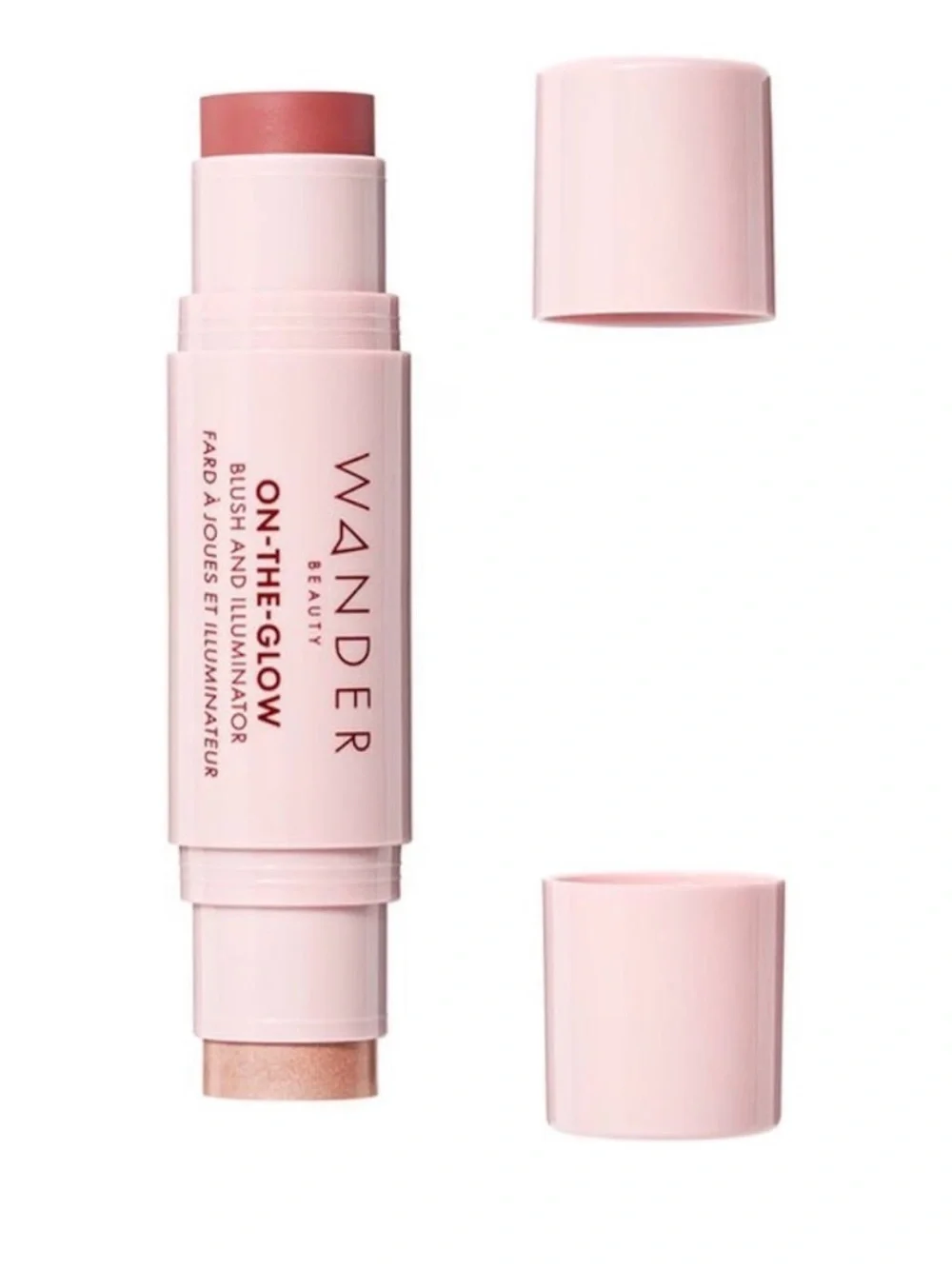 Wander Beauty On-The-Glow Stick Blush & Illuminator Sienna Sunset Nude Glow NIB